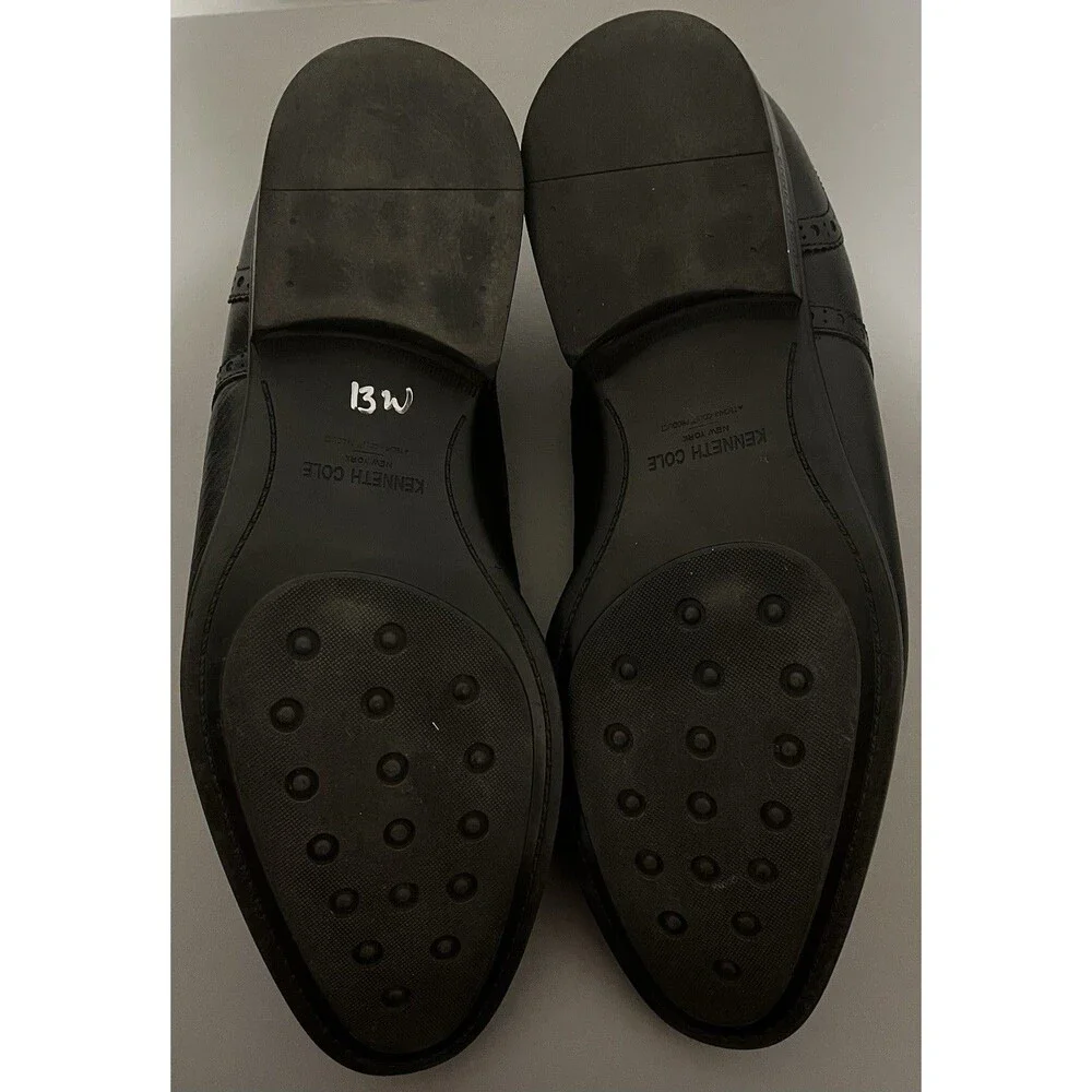 Kenneth Cole New York Futurepod Leather Lace-Up Oxford dress shoes black Size 9